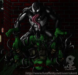 male male_only marvel multiple_males raphael smooth_skin spider-man_(series) tagme teenage_mutant_ninja_turtles tentacle_on_male ukent venom venom_(marvel) yaoi