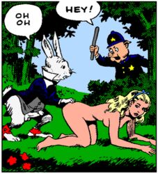 alice_in_wonderland alice_liddell penis tagme testicles wally_wood white_rabbit_(wonderland)