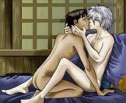 kaworu_nagisa neon_genesis_evangelion pl_nunn shinji_ikari tagme yaoi