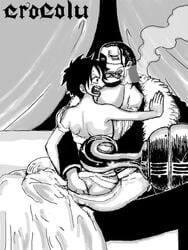 2boys gay male male_only monkey_d_luffy one_piece sir_crocodile straight_hair tagme yaoi