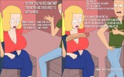 1girls 2boys 2d beth_smith blonde_hair brown_hair cleavage commission cuckold dialogue diklonius female huge_breasts huge_cock incest jerry_smith male milf morty_smith mother mother_and_son multiple_boys older_woman_and_younger_boy penis rick_and_morty text voluptuous