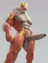 2022 3d_(artwork) abs anthro balls big_balls big_muscles big_penis boner cassard_(haxton) claws connivingrat digital_media_(artwork) erection fan_character foreskin fossil_pokémon genitals grey_background hi_res huge_balls huge_cock huge_muscles humanoid_genitalia humanoid_penis looking_at_viewer low-angle_view male male_only muscular muscular_anthro muscular_male navel nintendo nipples nude obliques pecs penis pokémon_(species) pokemon saggy_balls simple_background solo standing thick_penis tyrantrum vein video_games