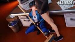 1girls 3d 3d_(artwork) blowjob clothed_sex cloud_striker_(fortnite) fortnite lapebr91