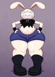 anthro big_ass big_thighs boots dancarent3 femboy fur furry girly goth huge_ass huge_thighs max_(sam_and_max) not_porn sam_and_max solo thick_thighs