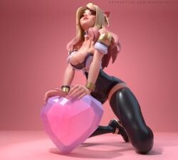 1girls 3d 3d_model ahri animal_ears artstation ass big_breasts blonde_hair breasts busty chengyouliu cleavage ear female fox_ears fox_girl high_heels hips hourglass_figure human k/da_ahri k/da_series large_breasts league_of_legends legs light-skinned_female light_skin lips multicolored_hair pink_hair riot_games shiny shiny_skin thick_legs thick_thighs thighs voluptuous whisker_markings wide_hips