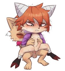 2boys blush fur furry furry_only gay gay_sex kennen league_of_legends male male_only male_penetrating penetration penis pwslz sweat teemo yaoi yordle