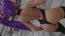 1girls animated ass ass_focus big_ass bleach bubble_ass bubble_butt butt close-up dark-skinned_female dark_skin dat_ass female female_only huge_ass jiggle kishi leotard multiple_views outdoors petite ponytail presenting_ass provocative purple_hair revealing_clothes round_ass seductive_look shaking shaking_ass shihouin_yoruichi solo solo_focus tease teasing thighhighs thong_leotard tied_hair twerking uncensored video yellow_eyes