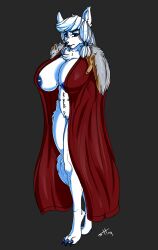 1girls areola areola_slip areolae big_breasts blue_areola blue_eyes breasts breasts_bigger_than_head female female_only full_body furry furry_only lunarholt snout solo solo_female solo_focus sve_ulfrota white_body white_fur white_hair