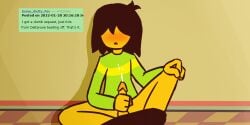 beating_off deltarune jakee kris_(deltarune) male_masturbation male_only masturbation request rule_34_comment tobyfox