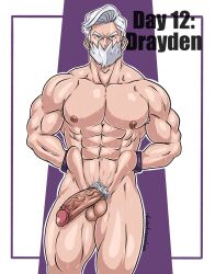 balls bara drayden gay hairy male male_only muscles muscular penis pokemon solo solo_male sweaty triceramonster veiny_penis