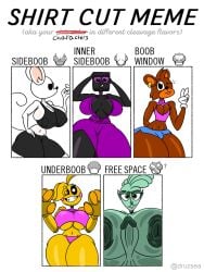 alien animatronic anthro areola areolae big_areola big_areolae big_breasts big_nipples big_penis boob_window breast_press breasts choker crossover dress earrings enderman enderwoman erection female five_nights_at_freddy's free_space futanari green_skin huge_cock inner_sideboob male mice minecraft mouse mouse_ears mouse_tail nipples nude original_character peace_sign penis penny_(thiccgumbear) purple_eyes self_upload shapeshifter shirt_cut_meme shorts sideboob tank_top thiccgumbear thick_thighs thong toy_chica_(fnaf) underboob wide_hips xias_the_shapeshifting_alien yellow_eyes