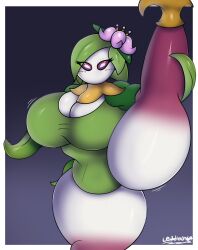 1girls big_breasts blush_lines breasts hisuian_lilligant inviting legs lewd_bun_64 lilligant pokemon pokemon_legends:_arceus self_upload solo solo_female strugglebunny thick_thighs thighs vertical_splits voluptuous voluptuous_anthro voluptuous_ass voluptuous_female voluptuous_thighs