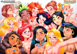 14girls 6+girls aladdin aladdin_(1992_disney_film) anna_(frozen) ariel ariel_(the_little_mermaid) aurora_(sleeping_beauty) bbmbbf beauty_and_the_beast_(1991_film) belle_(beauty_and_the_beast) black_hair blonde_hair blue_eyes blush brave breasts brown_eyes bukkake cinderella_(1950_film) cinderella_(disney) crossover cum cum_on_face diamond_level disney disney_princess earrings elsa_(frozen) fa_mulan female female/female female_only frozen_(film) green_eyes grin harem incest interracial kissing looking_at_viewer merida moana moana_waialiki mulan mulan_(1998_film) multiple_girls nipples nude palcomix pietro's_secret_club pietros_secret_club pixar pocahontas pocahontas_(character) princess princess_jasmine rapunzel red_hair royalty selfpic sideboob sisters sleeping_beauty_(1959_film) smooth_skin snow_white_(disney) snow_white_and_the_seven_dwarfs_(1937_film) tangled the_little_mermaid the_little_mermaid_(1989_film) the_princess_and_the_frog tiana yuri