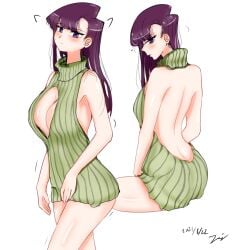 alternate_costume ass breasts female komi-san_wa_komyushou_desu komi_shouko solo tagme toni virgin_killer_sweater