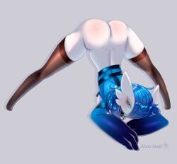 1girls adam_angel anthro ass ass_up blue_eyes blue_hair breasts female_only gardevoir goth goth_girl jack-o_pose jackochallenge legs pokémon_(species) pokemon pokemon_(species) pokemon_species shiny_gardevoir shiny_pokemon thighhighs