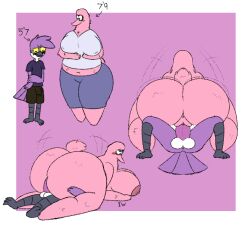 anthro anus ass avian big_breasts big_butt bird breasts clothing dominant dominant_female duo female female_on_top genitals huge_butt indigowings larger_female male male/female male_on_bottom noodles_(dunkin_kk) on_bottom on_top original original_character original_characters overweight overweight_female penetration penis size_difference smaller_male submissive submissive_male vaginal_penetration worm_on_a_string