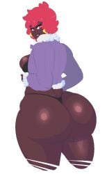 1girls ass big_ass big_butt bottom_heavy bubble_ass bubble_butt butt crystal_(inoiiying) curvy dark-skinned_female dark_skin dat_ass fat_ass female female_only huge_ass huge_butt large_ass looking_at_viewer looking_back original original_character red_eyes red_hair simoncrips solo solo_female thick thick_ass thong voluptuous wide_hips