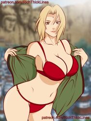 tsunade from naruto by richthicklines