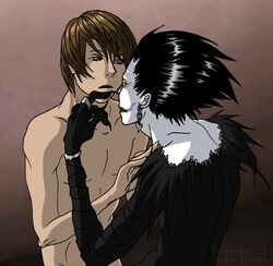 artist_request death_note light_yagami ryuk tagme yaoi