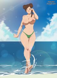 1girls almost_naked alternate_version_available areolae barely_clothed beach big_breasts bikini bikini_bottom blush braid braided_ponytail breasts brown_eyes brown_hair cameltoe cleavage curvy double_bun edit feet female female_only large_breasts lexus_(artist) long_hair looking_at_viewer mostly_nude naked naruto naruto:_the_last naruto_(series) nipples nude nude_beach ocean one_eye_closed princess_paizuri pussy sand shaved_pussy smile soles solo sun sunlight tenten thick_thighs third-party_edit tied_hair toes topless vagina walking walking_towards_viewer water wet_body wide_hips