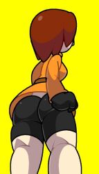 1girls ass clothed female female_only mii mii_gunner mii_gunner_(smash_4) nintendo robbonp simple_background solo source_request super_smash_bros. super_smash_bros._for_nintendo_3ds_and_wii_u tagme vilepluff