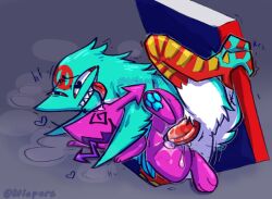 2022 anthro bodily_fluids cum cum_in_pussy cum_inside darkner deltarune duo female female_penetrated fur genital_fluids genitals green_body green_fur heart male male/female male_penetrating male_penetrating_female multicolored_body multicolored_fur pawpads penetration penile penile_penetration penis_in_pussy pink_body poppup_(deltarune) pussy smile tongue tongue_out two_tone_body two_tone_fur undertale_(series) vaginal_penetration vaginal_penetration video_games virovirokun white_body white_fur wicpers