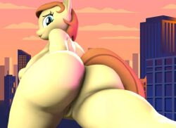 anthrofied bent_over big_breasts big_butt cream_heart_(mlp) giantess my_little_pony pussy