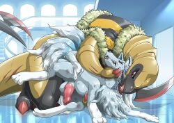 absurd_res alolan_ninetales anal axes bodily_fluids capelet cum cum_in_ass cum_inside dragon ejaculation forced genital_fluids genitals haxorus hi_res ku_the_haxorus male male/male ninetales nintendo penis pokémon_(species) pokemon rape reptile scalie scar sex size_difference story story_in_description video_games voidtails