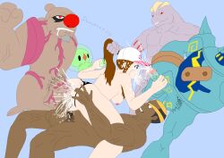 1girls 5boys anal anal_sex ass big_ass big_penis blowjob conkeldurr cum cum_in_ass cum_in_pussy dark-skinned_male dark_skin double_penetration elite_four fellatio gangbang golurk handjob hilda_(pokemon) light-skinned_female machoke marshal_(pokemon) oral penis pokémon_(species) pokemon pokemon_(species) pokemon_bw pokephilia ponytail pulling_hair pulling_ponytail solosis thong_aside vaginal_penetration