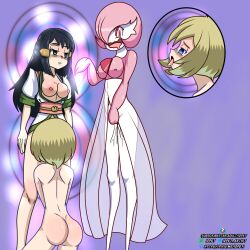 3girls akari_(pokemon) anthro ass blonde_hair blue_hair bottomless brainwash breasts cunnilingus empty_eyes exposed_breasts female female_only femdom femsub gardevoir happy_dom horny_female hypnosis hypnotized_masturbation idpet irida_(pokemon) lezdom lezsub licking long_hair long_legs masturbation mind_control multiple_girls multiple_subs nintendo nipples nude pokemon pokemon_(species) pokemon_legends:_arceus short_hair slim_waist technically_rape text thin_female thin_legs topless watermark yuri