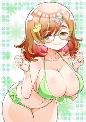 big_ass big_breasts bikini glasses maimai_yuzuriha