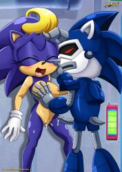 anthro archie_comics bbmbbf bernadette_hedgehog eulipotyphlan eulipotyphlan_humanoid female furry furry_female hedgehog hedgehog_humanoid jules_hedgehog mammal mammal_humanoid milf mobius_unleashed palcomix purple_body sega sonic_(series) yellow_hair