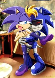 anthro archie_comics bbmbbf bernadette_hedgehog eulipotyphlan eulipotyphlan_humanoid female furry furry_female hedgehog hedgehog_humanoid jules_hedgehog mammal mammal_humanoid milf mobius_unleashed palcomix purple_body sega sonic_(series) yellow_hair