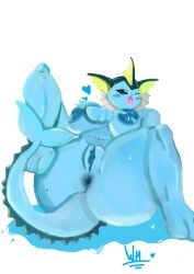 asshole big_breasts breasts furry furry_ass furry_breasts orgasm pokémon_(species) pokemon pokemon_(species) vaporeon wademcflywm water