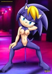 anthro archie_comics barefoot bbmbbf bernadette_hedgehog eulipotyphlan eulipotyphlan_humanoid feet female furry furry_female hedgehog hedgehog_humanoid humanoid_feet mammal mammal_humanoid milf mobian_(species) mobius_unleashed palcomix purple_body sega sonic_(series) sonic_the_hedgehog_(series) toes yellow_hair