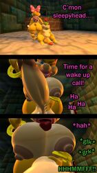 1boy 1futa 3d big_ass big_balls big_breasts big_butt big_penis blowjob bowser_jr. comic comic_page deepthroat futa_is_bigger futanari huge_ass huge_balls huge_breasts huge_butt huge_cock huge_testicles mario_(series) nintendo nutmansfm pov pov_blowjob seductive_smile source_filmmaker super_mario_bros. taker_pov thick_lips unconscious wendy_o._koopa wink