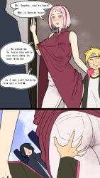 1girls 2boys 2d after_sex although_she_hurriedly_put_on_clothes ass ass_focus back back_view bare_arms bare_shoulders big_ass big_breasts big_butt black_hair blonde_hair blush boruto:_naruto_next_generations breasts buttplug buttplug_insertion cape cheating cheating_wife color completely_nude cucked_by_student cuckold dialogue doorway dress earrings english_text erect_nipples_under_clothes eyeless eyeless_female eyeless_male female footwear full_color green_eyes height_difference hi_res husband_and_wife implied_cheating implied_netorare implied_sex jacket large_breasts larger_male light-skinned_female light_skin looking_pleasured male male/female mature_female milf mother_and_daughter's_friend mother_and_daughters_boyfriend muscles naruto naruto_(series) negligee netorare nipple_bulge nipple_piercing nipple_rings nipples_visible_through_clothing no_bra no_penetration ntr nude older_female_and_younger_male one_breast_out pants piercing pink_hair pleasure_face public_indecency sakura_haruno sasuke_uchiha see-through see-through_clothing sex_toy sex_toy_in_ass short_hair small_dom_big_sub smaller_male speech_bubble stealth stealth_ass_grab stealth_sex teacher_and_student text thick_thighs uzumaki_boruto walk-in welcoming whisker_markings