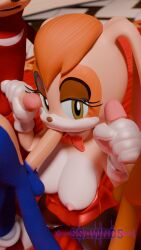 1girls 3boys 3d 3d_(artwork) anthro anthro_female anthro_male anthro_on_anthro anthro_only areolae balls blowjob blue_fur breasts breasts_out brown_eyes clothed clothed_female clothing cock cream_fur dick echidna erection eulipotyphlan fellatio female foursome fox fur furry furry_female furry_male gloved_handjob gloves group group_sex hair handjob handjob_while_sucking hedgehog kneeling kneeling_oral_position knuckles_the_echidna male mammal mmmf_foursome nipples older_female older_female_and_younger_male oral oral_sex orange_hair orange_markings penis playboy_bunny playboy_bunny_leotard rabbit rabbit_ears red_fur sega sonic_(series) sonic_the_hedgehog sonic_the_hedgehog_(series) ssawnds tails_the_fox vanilla_the_rabbit yellow_fur younger_male