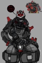 1girls armor armored big_breasts breasts clothed english_text female female_only ggez2341 ghost_juggernaut_(tdx) juggernaut_(tdx) reference_image roblox roblox_game robloxian rule_63 solo speech_bubble tactical_gear tagme text thick_thighs thighs tower_defense_x