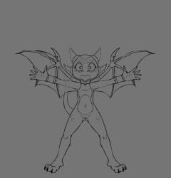 activision animated anthro chunkyoreo claws cynder defeated dragon falling female game_over gameplay_mechanics genitals hands_open monochrome mythological_creature mythological_scalie mythology open_mouth platformer_death_pose raised_arms scalie screaming solo sonic_advance_3 spread_legs spreading spyro_the_dragon toe_claws vulva wings