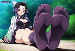 kochou shinobu from demon slayer by lewdfeetai