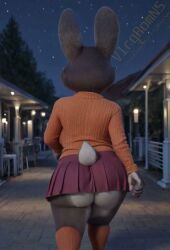 1girls ai_generated ai_video animated anthro bbw big_ass big_breasts black_heels bonnie_hopps bunny bunny_girl bunny_tail chubby chubby_female cosplay disney fat fat_ass female furry furry_female glasses grey_fur heels looking_back mature mature_anthro mature_female milf nipple_bulge orange_socks orange_sweater plump round_glasses shortstack skirt skirt_lift socks solo solo_female sweater tagme video vlrgromns walking walking_away zootopia zootropolis