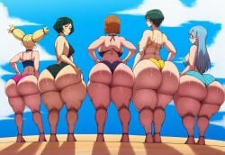 ai_generated ass_bigger_than_head ass_chart ass_comparison ass_focus beach bikini different_ass_sizes different_breast_sizes huge_breasts jujutsu_kaisen kasumi_miwa kugisaki_nobara massive_ass nini_mihy nishimiya_momo novelai swimsuit take_your_pick zenin_mai zenin_maki
