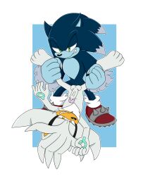 absurd_res anal anal_sex anthro balls bite biting_lip biting_own_lip blue_body clothing digital_drawing_(artwork) digital_media_(artwork) duo eulipotyphlan fluffy fluffy_chest footwear footwear_only genitals green_eyes hedgehog hi_res holding_both_legs humanoid_genitalia humanoid_penis male male/male male_penetrated male_penetrating male_penetrating_male mammal mostly_nude nude_male penetration penile penile_penetration penis penis_in_ass sega self_bite sex shoes shoes_only silentmist silver_the_hedgehog smile sonic_the_hedgehog sonic_the_hedgehog_(series) sonic_the_werehog sonic_unleashed spiked_clothing spiked_footwear spiked_shoes spikes werecreature wereeulipotyphlan werehog white_body yellow_eyes