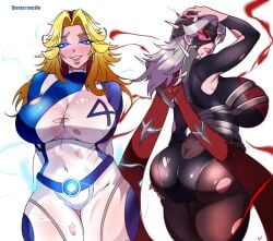 invisible woman from fantastic four by omniartstudio