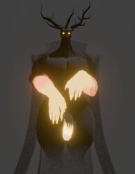3d 3d_(artwork) 3d_model 3d_render antlers augghles deadlock deity gay hidden_king_(deadlock) humanoid monster muscular muscular_male non-human non-human_head non-human_only penis