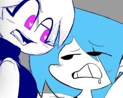 anthro aroused cropped cropped_image friday_night_funkin friday_night_funkin_mod heart-shaped_pupils horny idk_wtf_this_is nusky nusky_(friday_night_funkin) pink_eyes selfcest skyblue skyblue_(friday_night_funkin) skyverse yuri