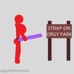 5girls animated big_ass big_breasts big_penis commission female_only guiltyminimal huge_breasts orgy park spitroast stick_figure stickfigure sticklewds stickwoman stomach_bulge strap-on strap-on_fellatio strapon video yuri