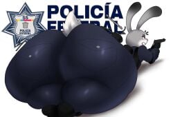 2020s 2026 ass big_ass big_butt bubble_ass bubble_butt bunny_ears bunny_tail disney dumptruck_ass dumptruck_butt gun high_resolution highres hyper hyper_ass hyper_butt jeans judy_hopps lagomorph laying_on_stomach lying_down plump plump_ass plump_butt plump_thighs police_uniform policewoman rabbit_ears rabbit_girl rabbit_tail spanish_text thedeathcrow05 thick thick_butt thick_thighs translation_request wide_ass wide_hips wide_thighs zootopia