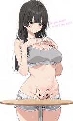 2d akitatchi bottomless character_request do_you_want_to_pet_my_cat_(meme) female female_focus female_only meme pussy tagme vagina
